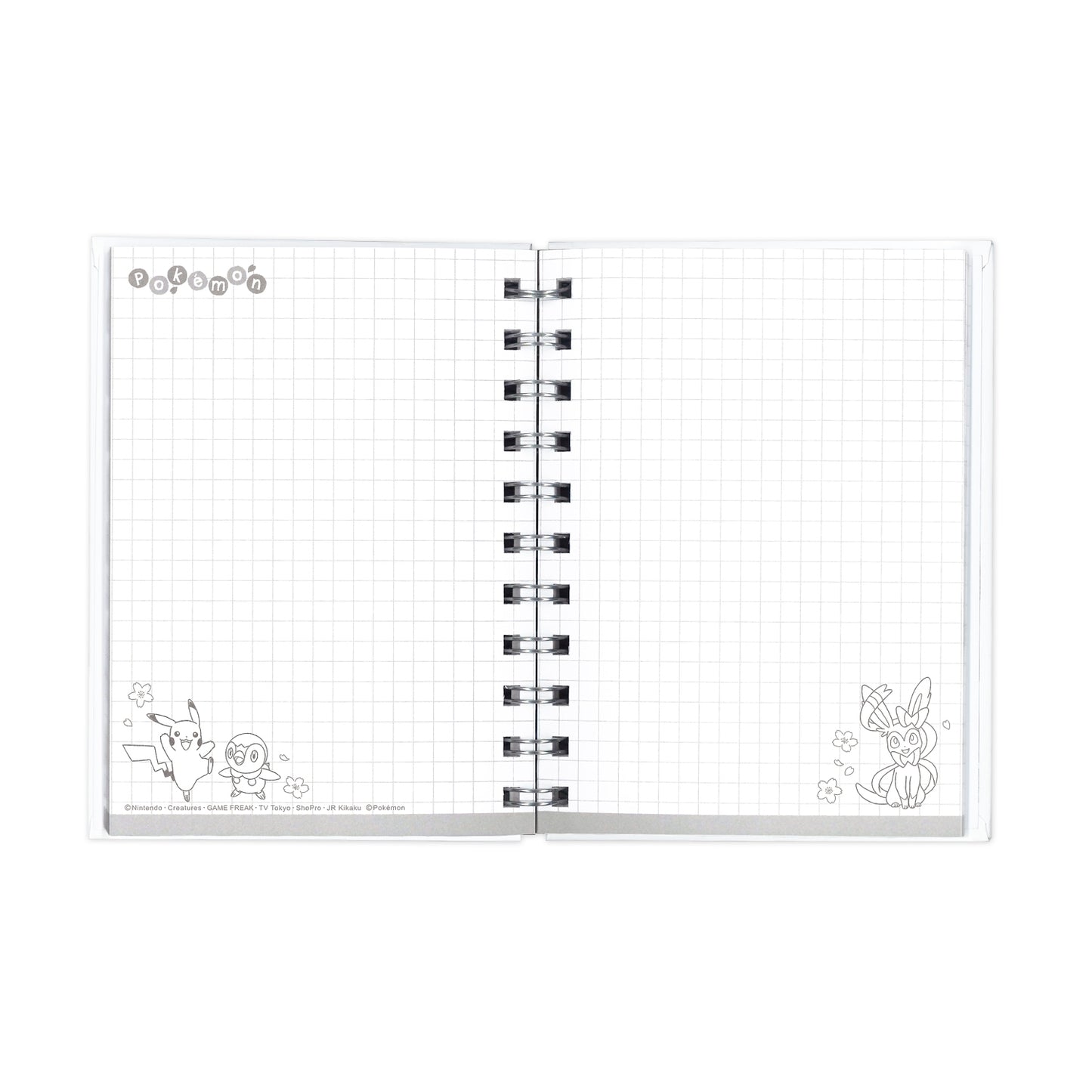 Japan｜ Pokémon Sakura Scatter A6 W-Ring Notebook
