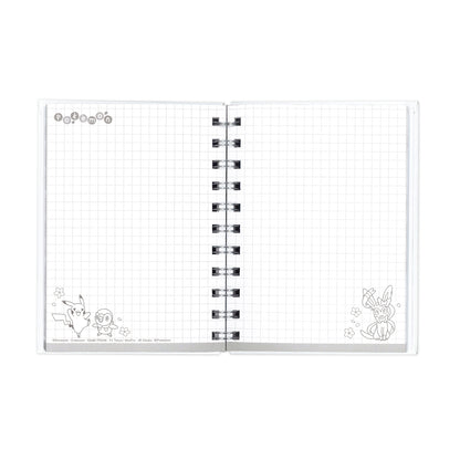 Japan｜ Pokémon Sakura Scatter A6 W-Ring Notebook