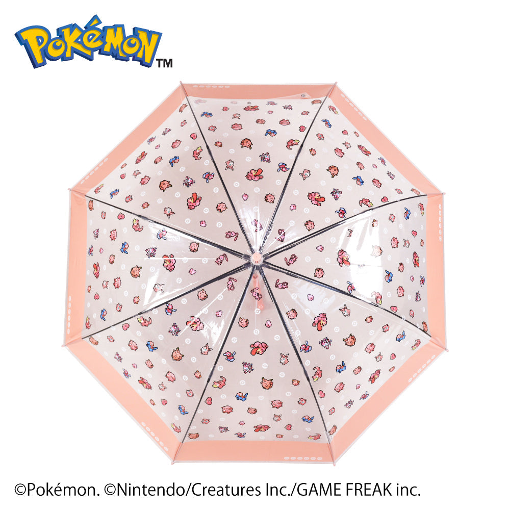 Pokémon Pixel Art Jump Vinyl Umbrella Pink