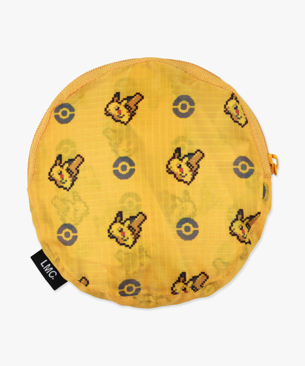 Pokémon Pixel Art Monster-Ball Packable Bag Yellow