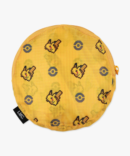 Pokémon Pixel Art Monster-Ball Packable Bag Yellow
