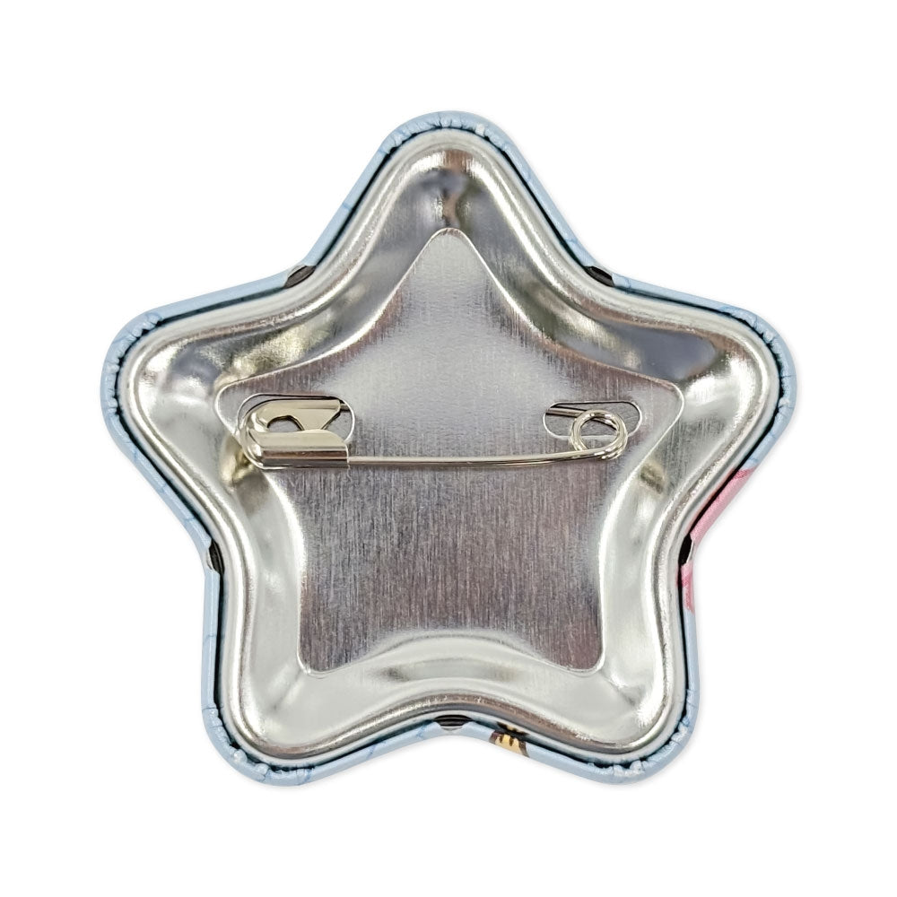 PokéPeace Sports Piplup & Rowlet Star-Shaped Pin Badge Set - image 3