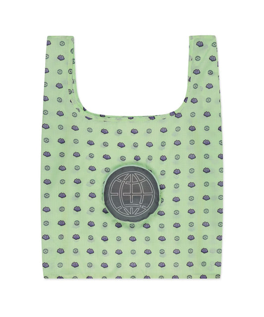 Korea Exclusive｜Pokémon Pixel Art Monster-Ball Packable Bag Green