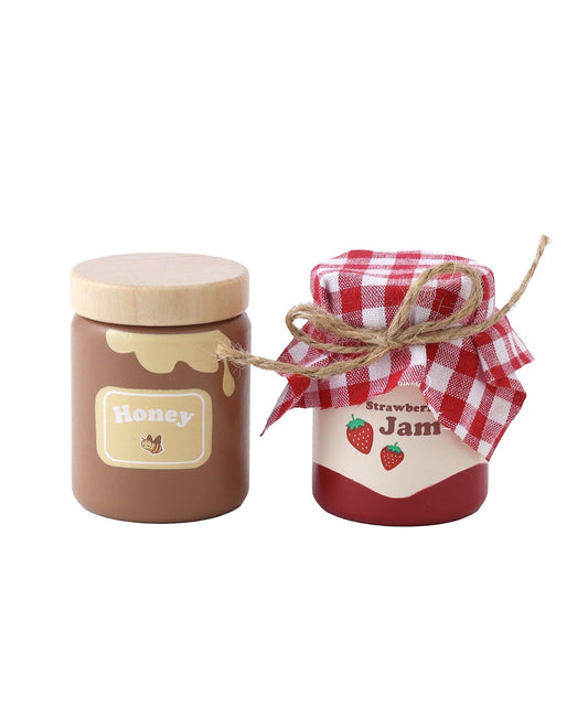 [首團預購優惠至21號] 日本木製玩具 - honey and strawberry jam set