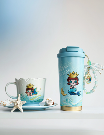 China｜ Starbucks x POP MART Molly Mermaid Travel Tumbler