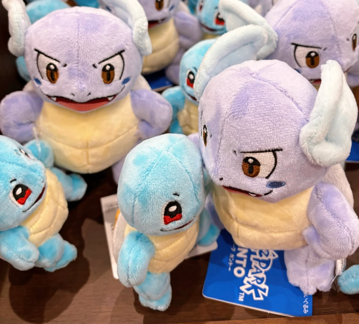 PokePark Kanto Limited｜Summer Squirtle & Wartortle Plush