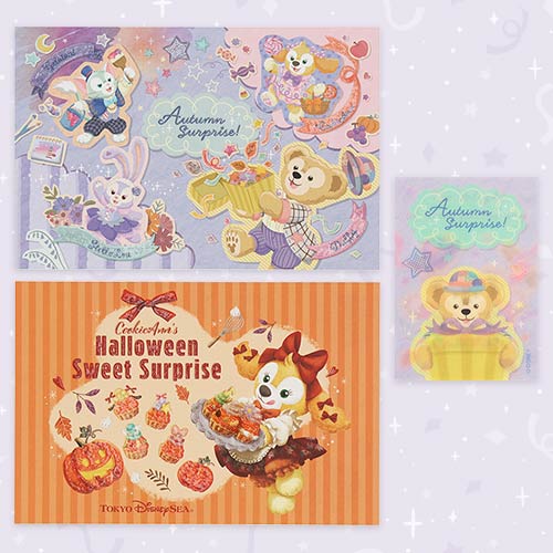 Duffy & Friends Autumn Surprise! Postcard Set with Sticker