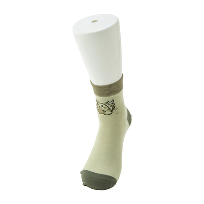 Pokémon Game Dot Pikachu Mid-Crew Socks