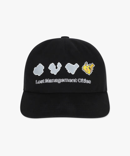 Pokémon Pixel Art Pikachu 5panel Cap Black