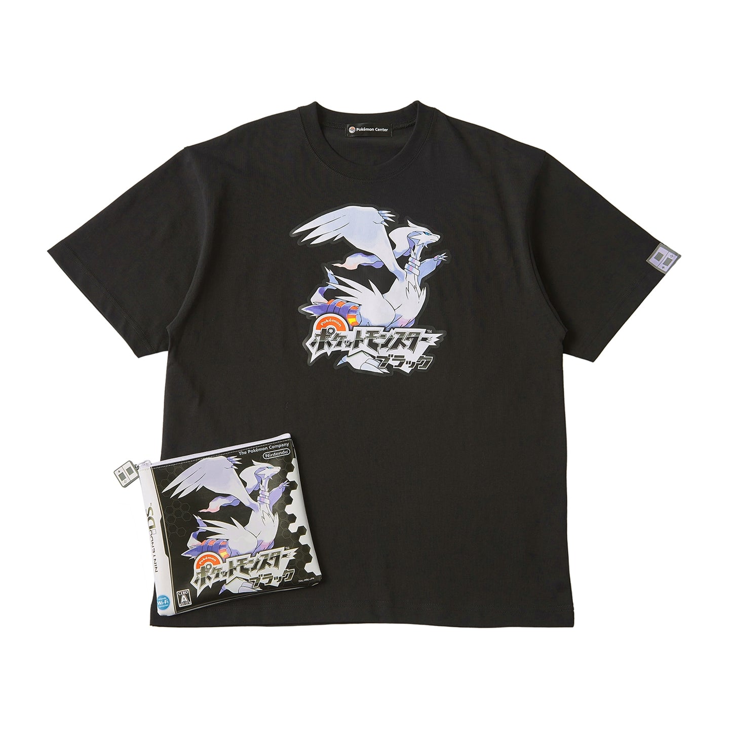 Pokémon Black Package T-Shirt in Pouch