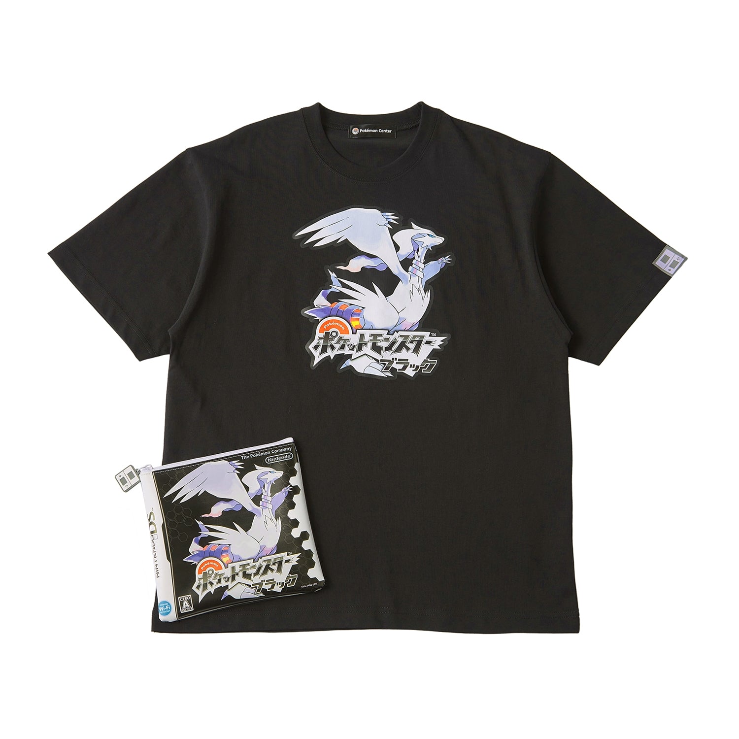 Pokémon Black Package T-Shirt in Pouch