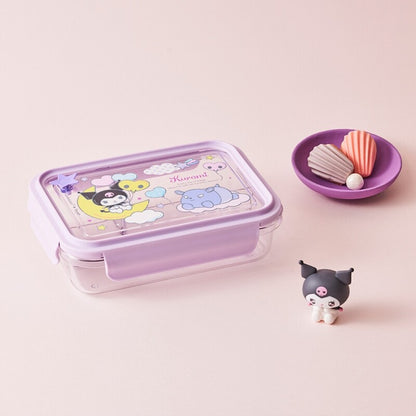 Schoolfit Sanrio Characters 3-Compartment Clear Lunch Box