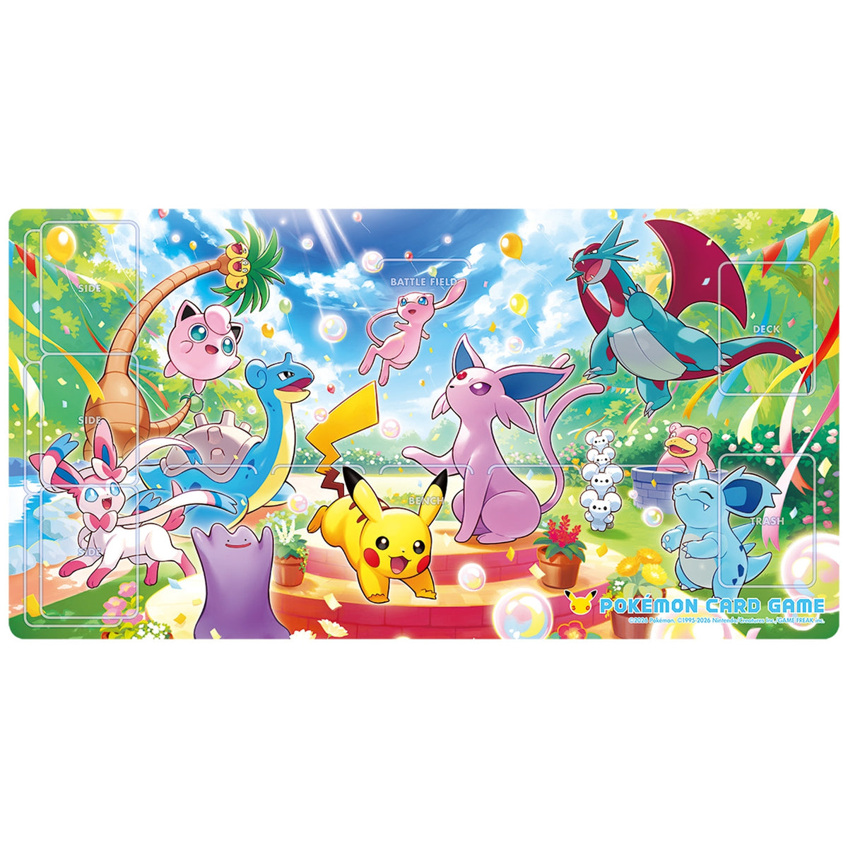 Pokémon Card Game Rubber Playmat Celebrating Together Day