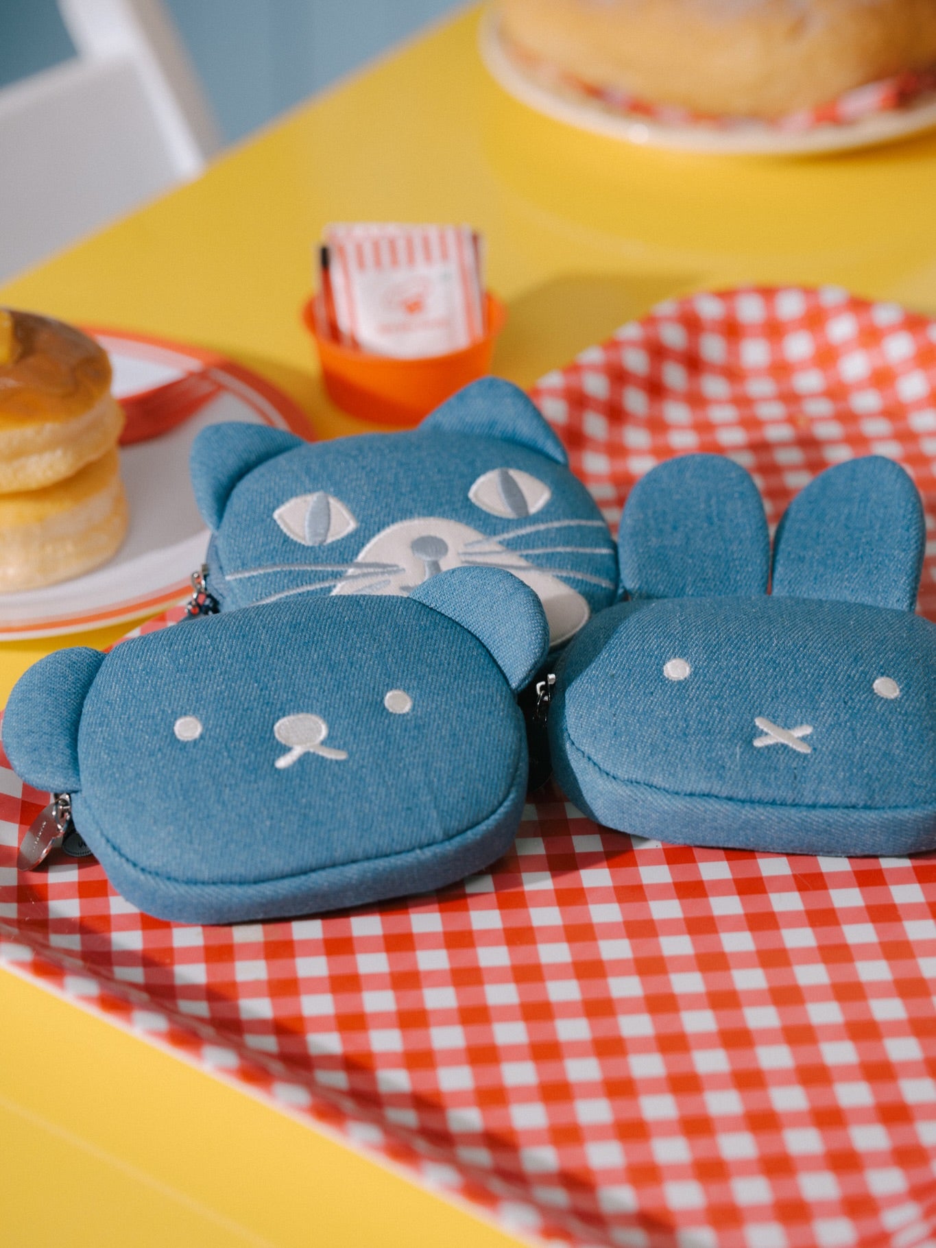 Korea Exclusive｜ Boris Seoul Denim Pouch & Market Bag Set