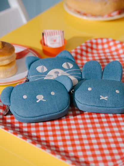 Korea Exclusive｜ Boris Seoul Denim Pouch & Market Bag Set