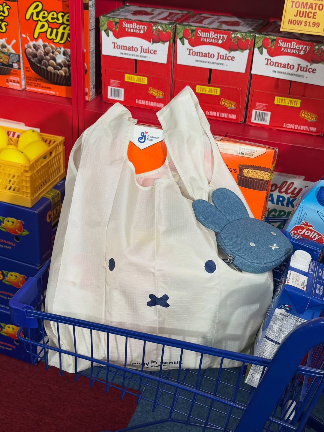Korea Exclusive｜ Boris Seoul Denim Pouch & Market Bag Set