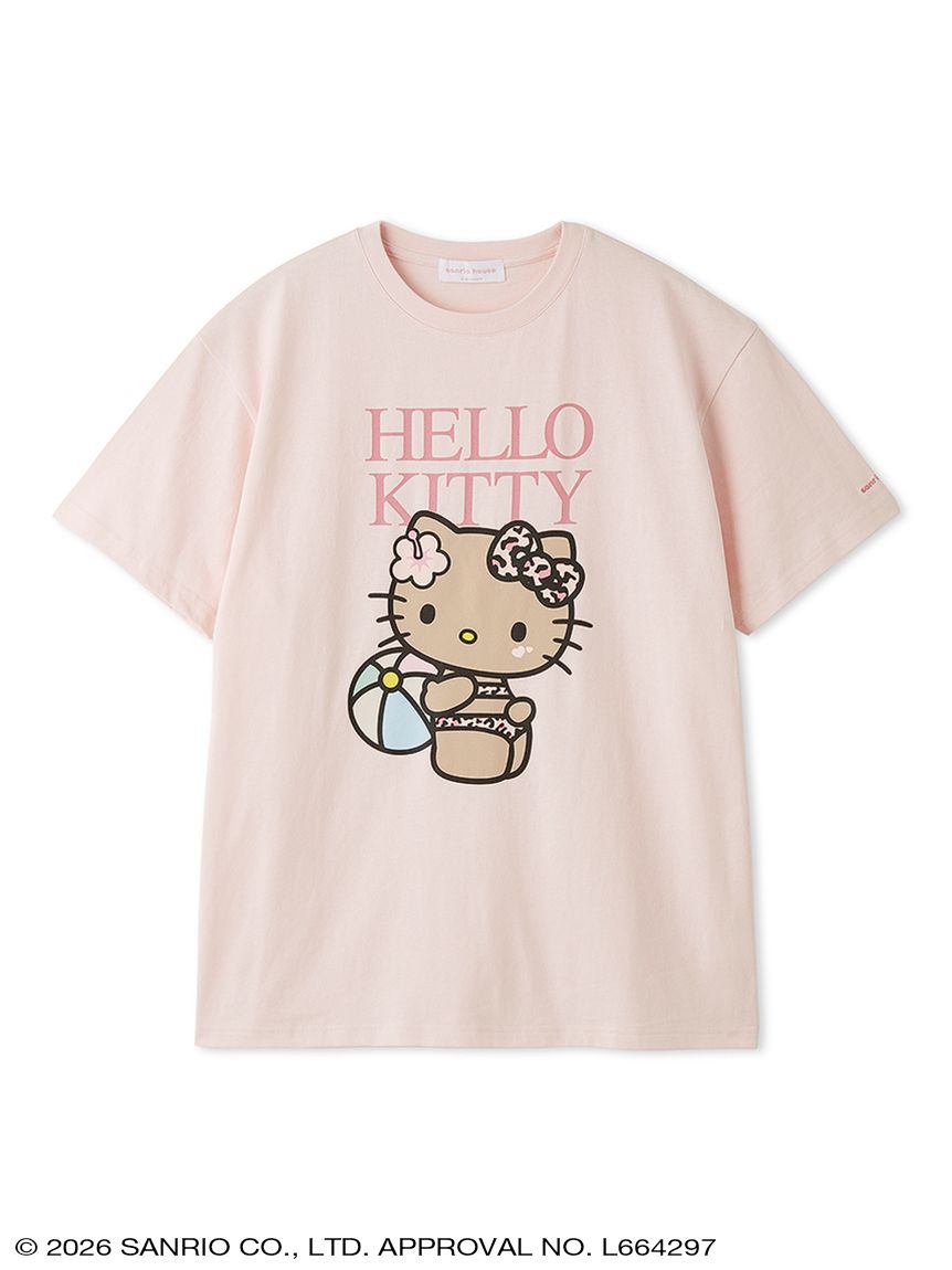 Japan｜Sanrio Hello Kitty Summer Beach Club Big T-Shirt White A