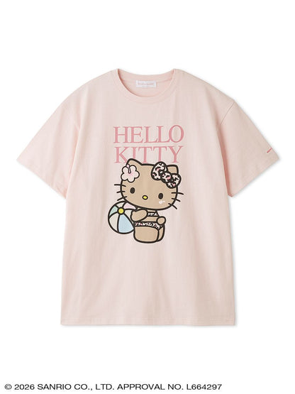Japan｜Sanrio Hello Kitty Summer Beach Club Big T-Shirt White A