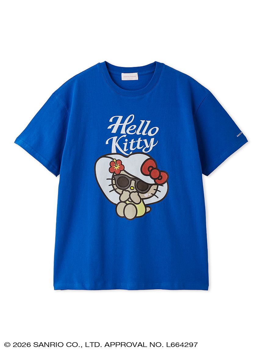 Japan｜Sanrio Hello Kitty Summer Beach Club Big T-Shirt White A