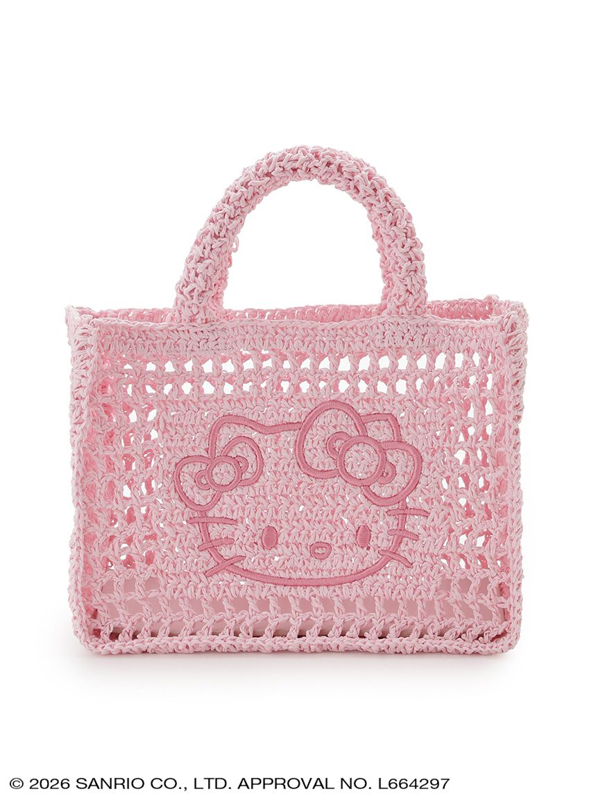 Japan｜Sanrio Hello Kitty Raffia-Like Tote Bag Pink