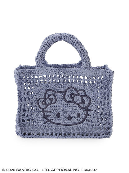 Japan｜Sanrio Hello Kitty Raffia-Like Tote Bag Pink