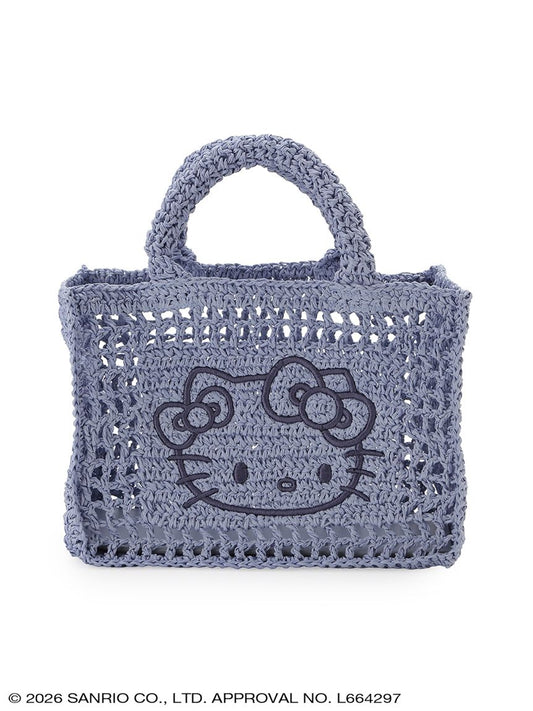 Japan｜Sanrio Hello Kitty Raffia-Like Tote Bag Pink