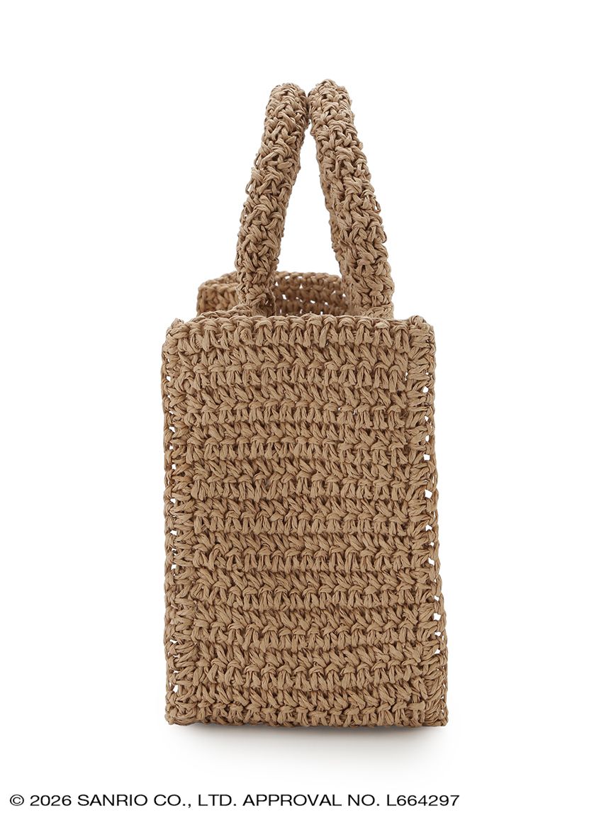 Japan｜Sanrio Hello Kitty Raffia-Like Tote Bag Pink