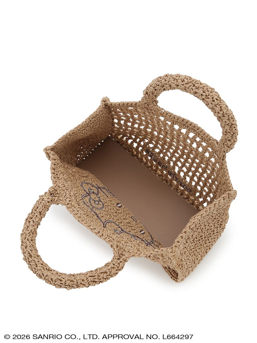 Japan｜Sanrio Hello Kitty Raffia-Like Tote Bag Pink