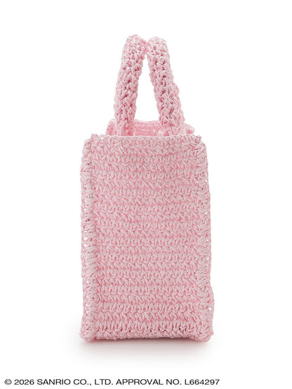 Japan｜Sanrio Hello Kitty Raffia-Like Tote Bag Pink