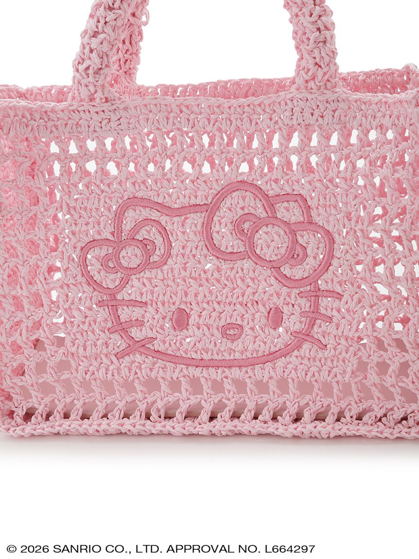 Japan｜Sanrio Hello Kitty Raffia-Like Tote Bag Pink