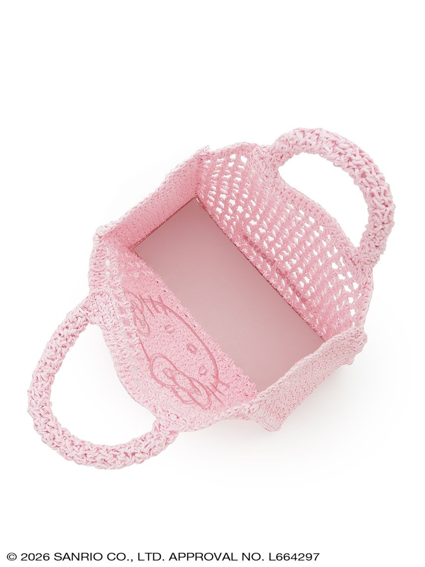 Japan｜Sanrio Hello Kitty Raffia-Like Tote Bag Pink