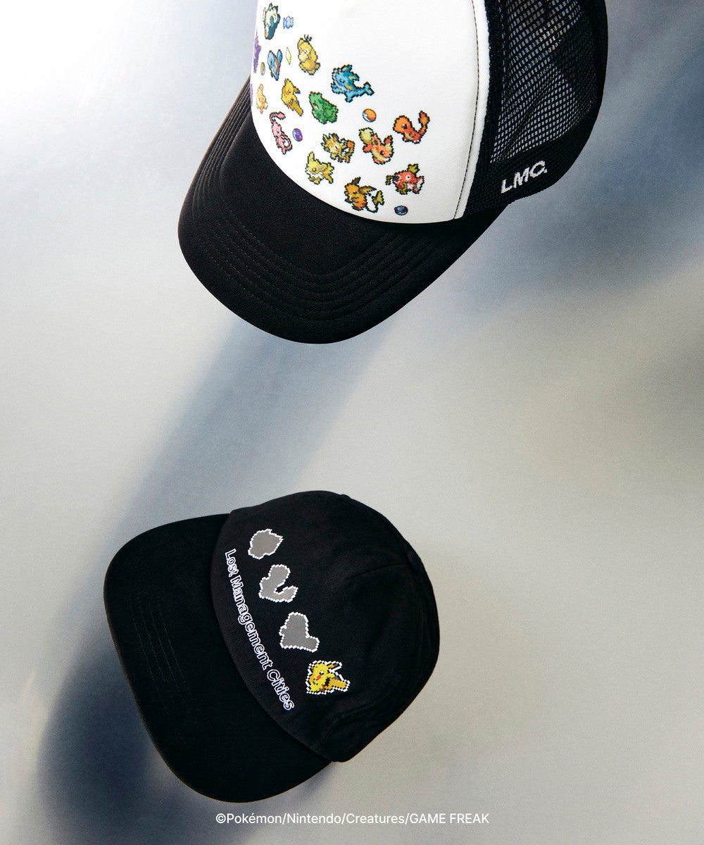 Pokémon Pixel Art Pikachu 5panel Cap Black