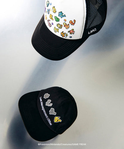 Pokémon Pixel Art Pikachu 5panel Cap Black
