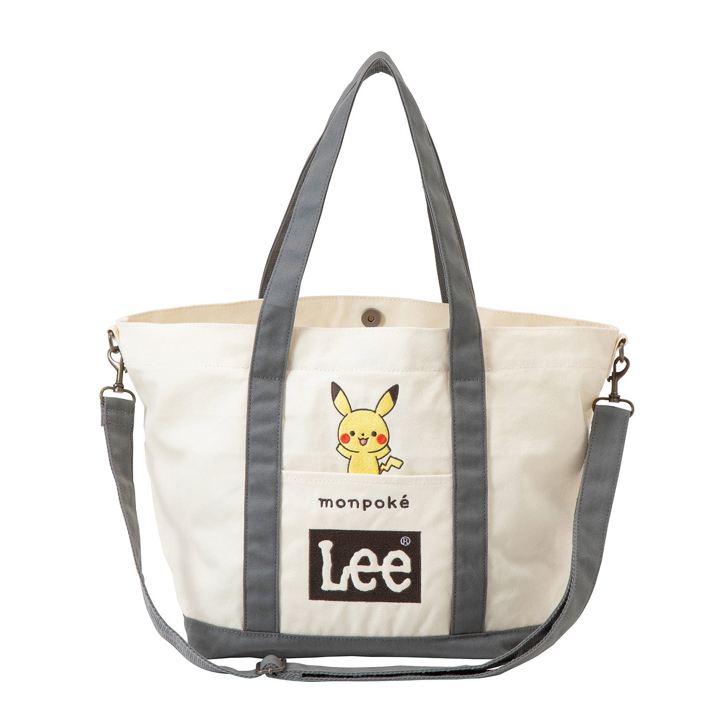 Pokémon monpoké x Lee Cotton Tote Bag Gray