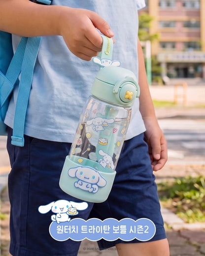 Korea Exclusive｜LocknLock x Sanrio Characters School Fit One-Touch Tritan Bottle Season 2 470ml Cinnamoroll