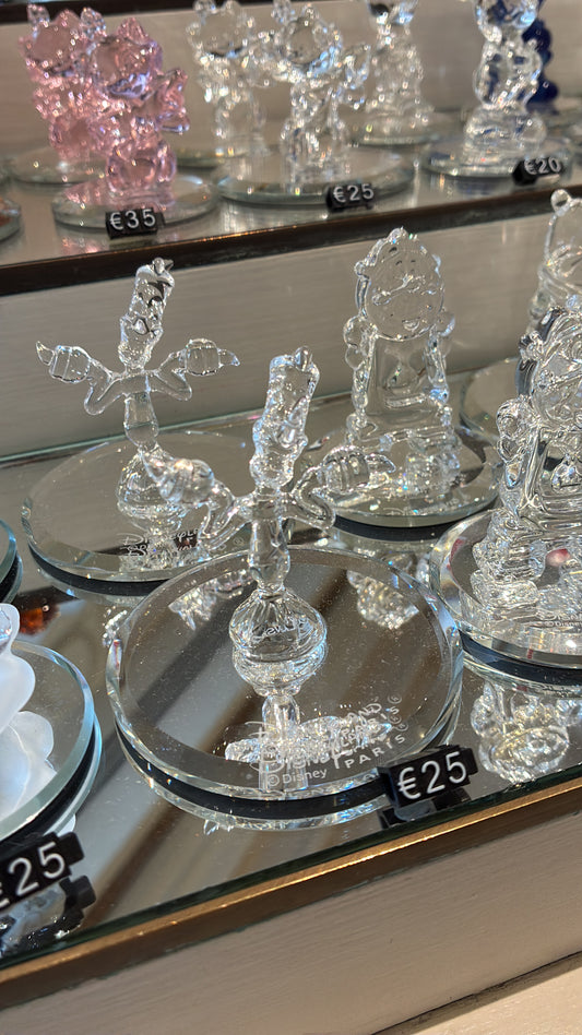 Disneyland Paris｜Lumière on mirror Glass Figurine