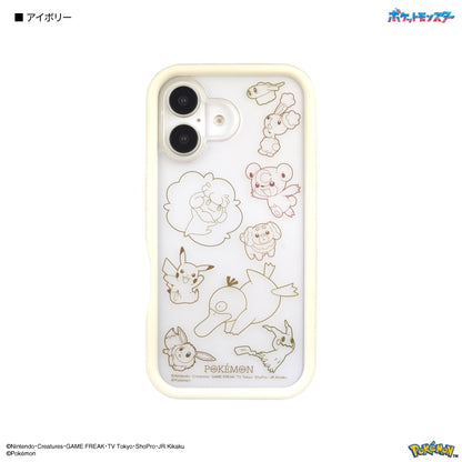 Pokémon iPhone 16 Plump Frame Case - Black