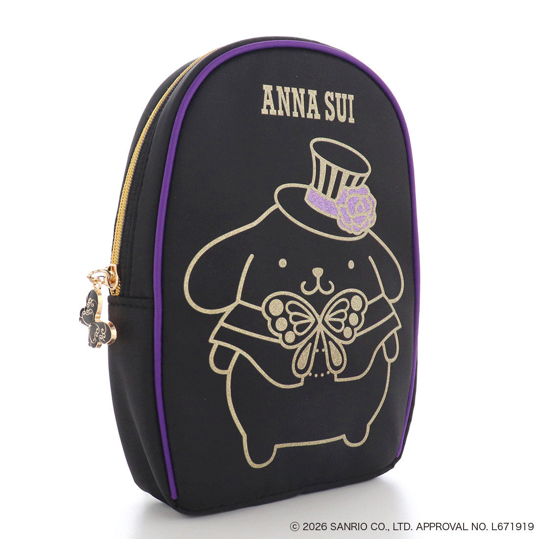 ANNA SUI x Pompompurin Pouch - Black