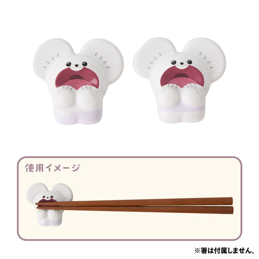 Pokémon Mogu Mogu Watching Tandemaus Chopstick Rest Set