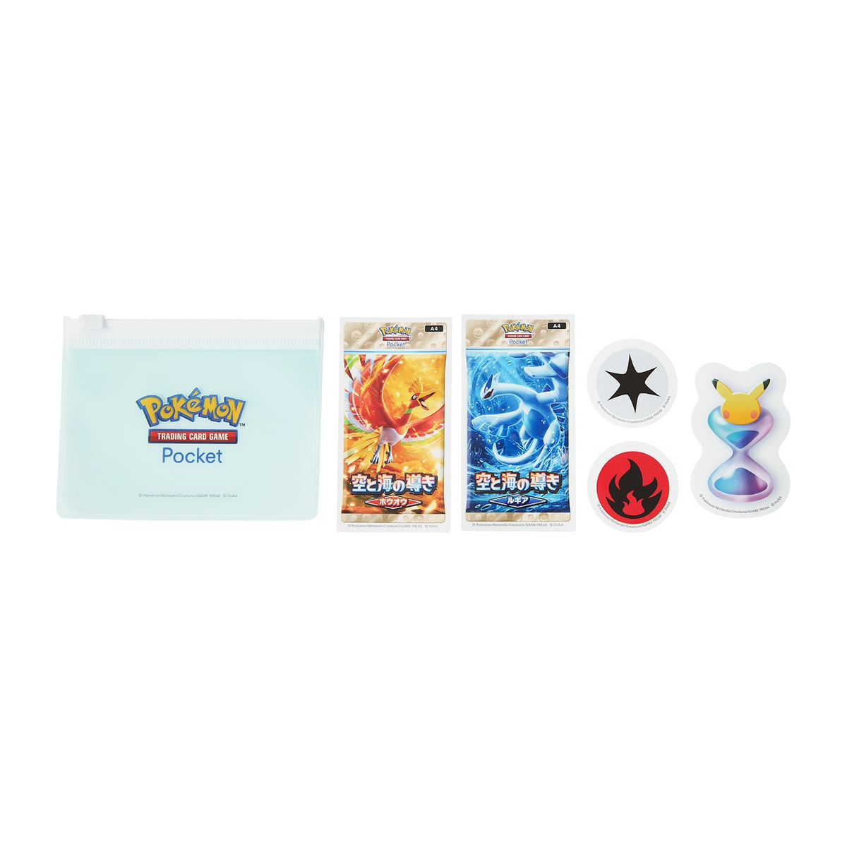Pokémon Trading Card Game Pocket Ho-Oh & Lugia Sticker Pouch
