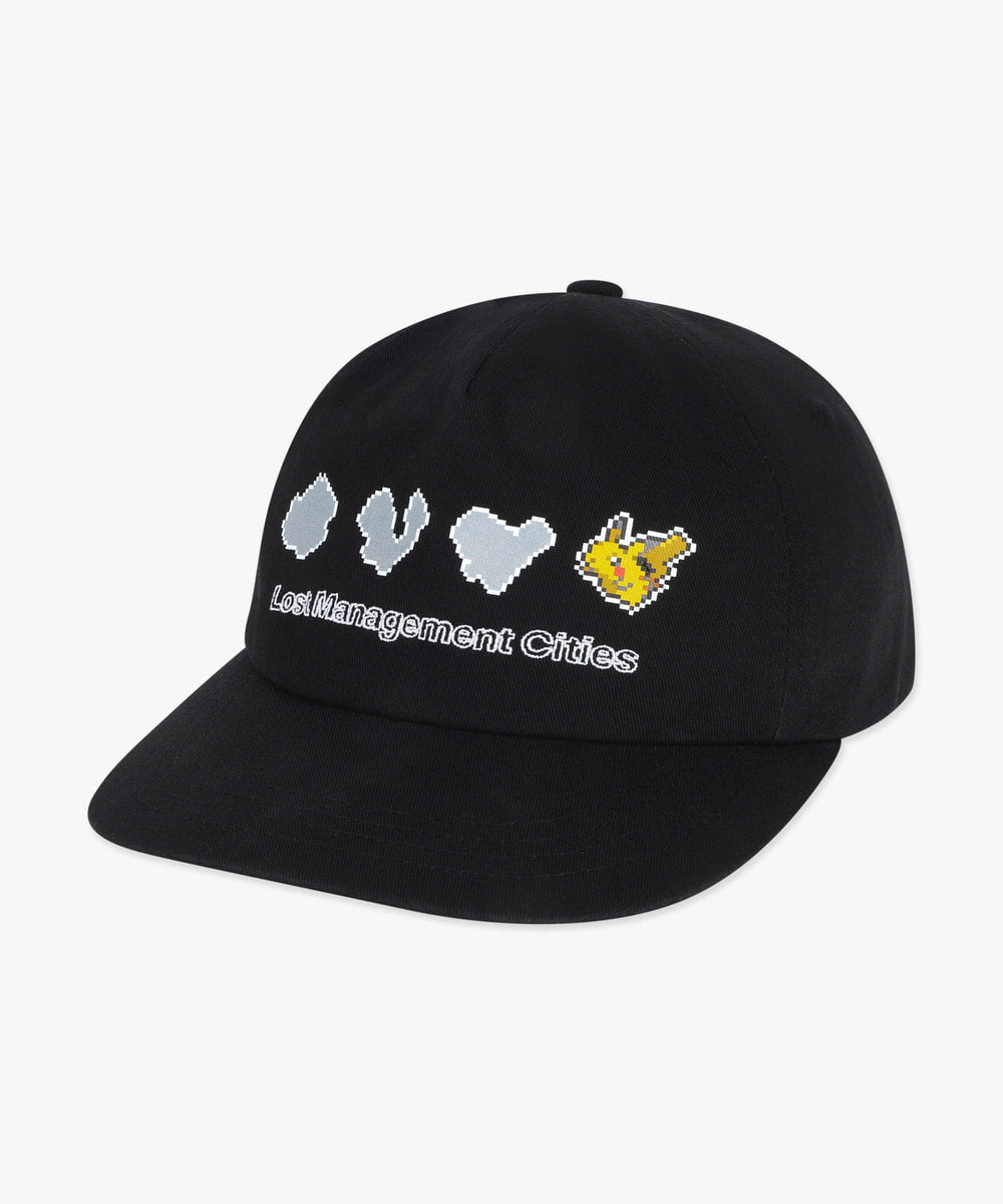 Pokémon Pixel Art Pikachu 5panel Cap Black