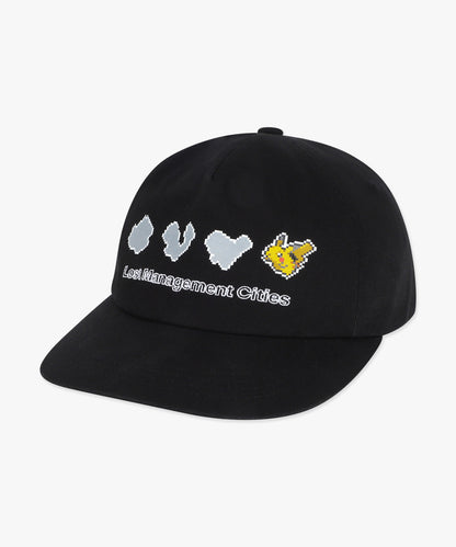 Pokémon Pixel Art Pikachu 5panel Cap Black