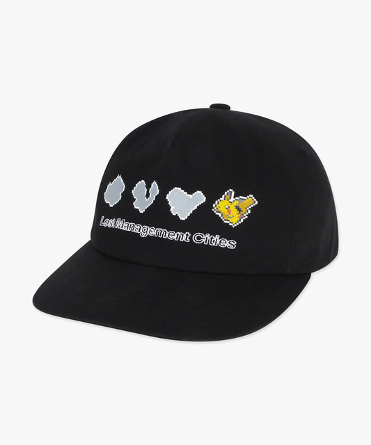 Pokémon Pixel Art Pikachu 5panel Cap Black