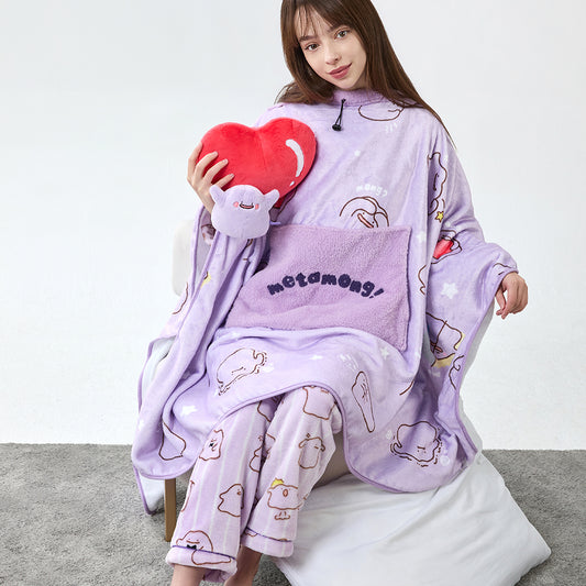 Pokémon Squishy Ditto's Day Ditto Wearable Blanket