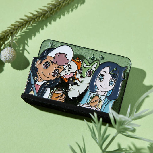 Pokémon Famous Scene Pin Badge (Liko and Roy)