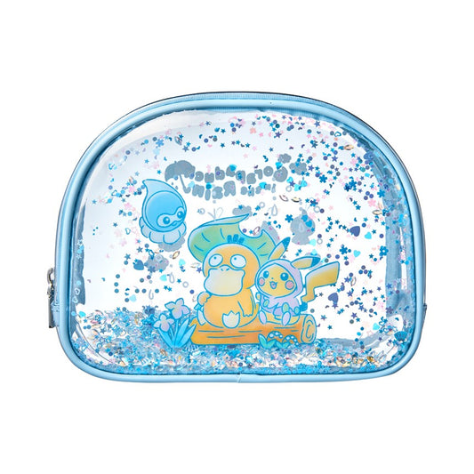 Pokémon Psyduck in the Rain Glitter Transparent Pouch