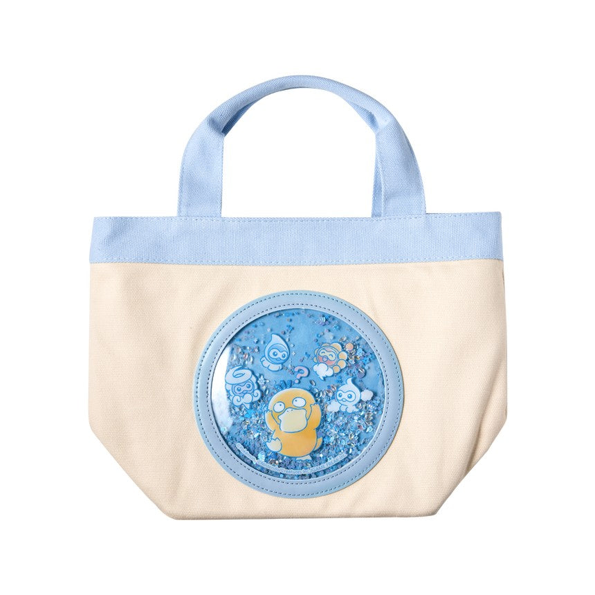 Pokémon Psyduck in the Rain Glitter Tote Bag