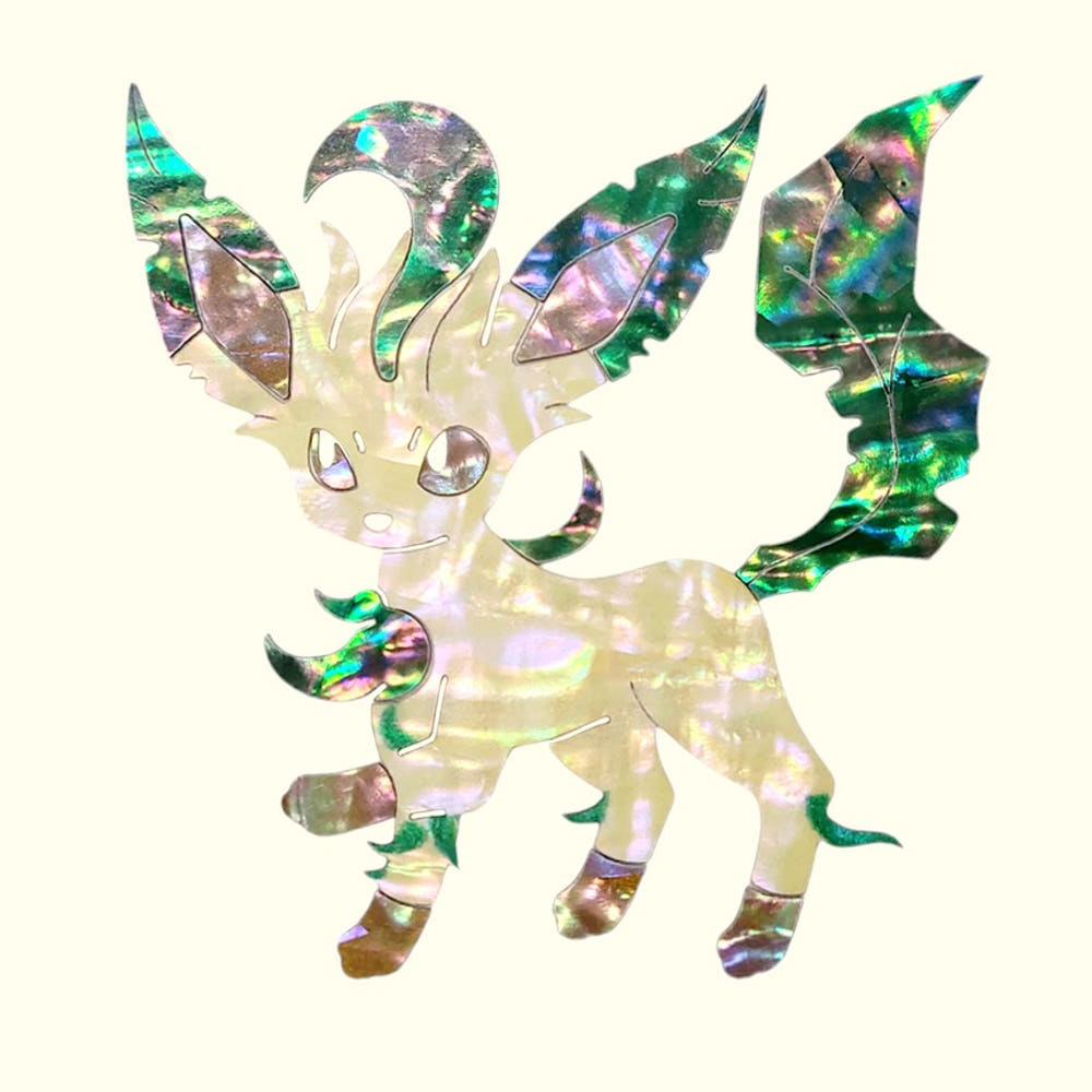 Korea Exclusive｜Pokémon Leafeon Mother Pearl Sticker