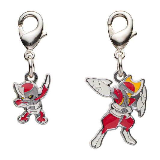 Pokémon Pawniard & Bisharp National Pokédex Metal Charm