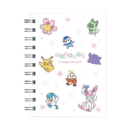 Pokémon Sakura Scatter A6 W-Ring Notebook